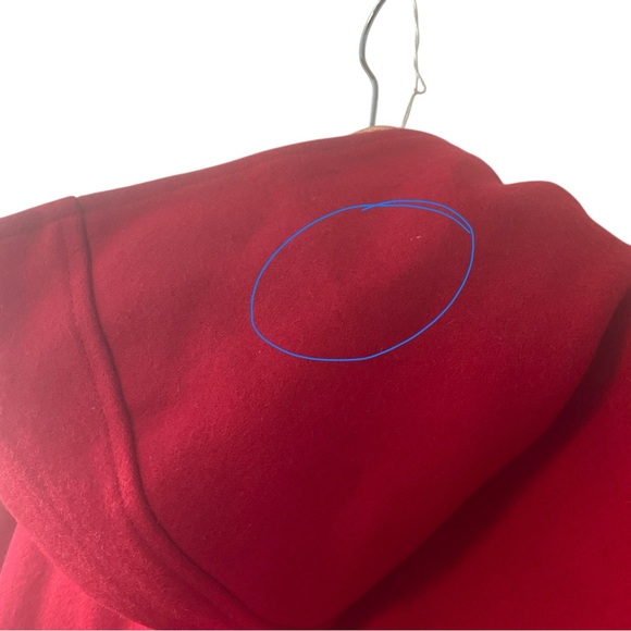 HOPE & HENRY sz Medium Girls Cape Double Breasted Pockets Tan Plaid Hood Lining - Picture 11 of 14